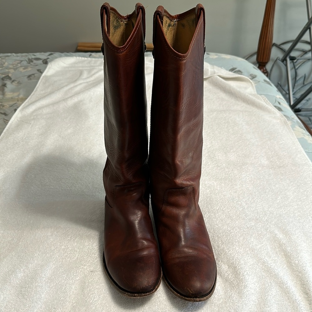 Frye Melissa button boots.
